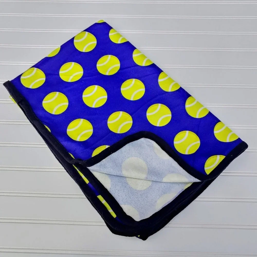 Dog Bed Blanket - Tennis Ball Pattern - 48